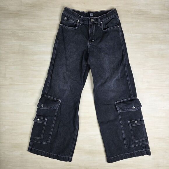 Urban Outfitters BDG Y2K Ankle Cargo Wide Leg Denim‎ Jeans Pants Size 26 - Picture 1 of 10
